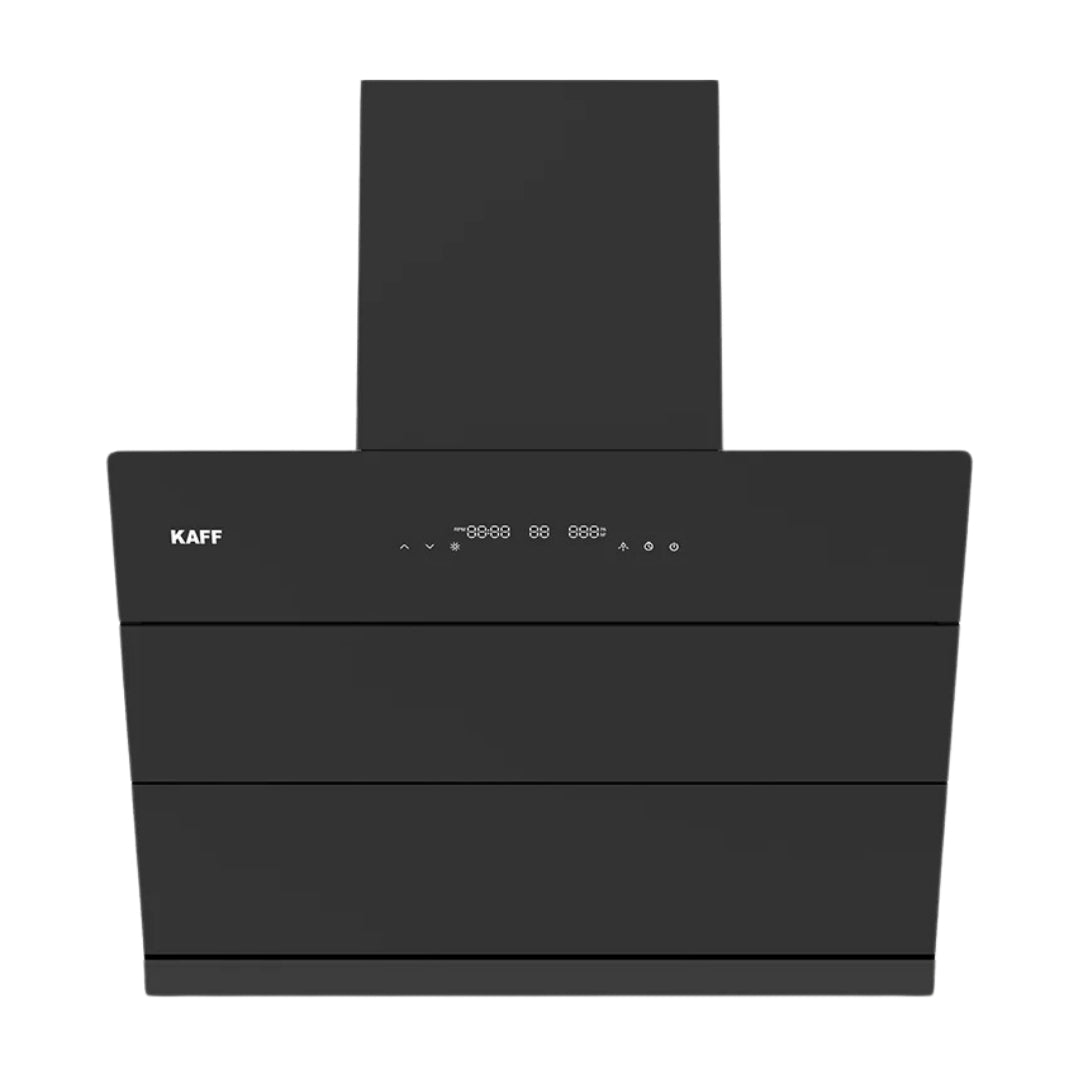 Kaff 75 cm Wall Mounted Chimney ALBURY 75 DC - BLDC + Kaff 80 cm 4 Burner Hob Bellini F BLHF 804X BL