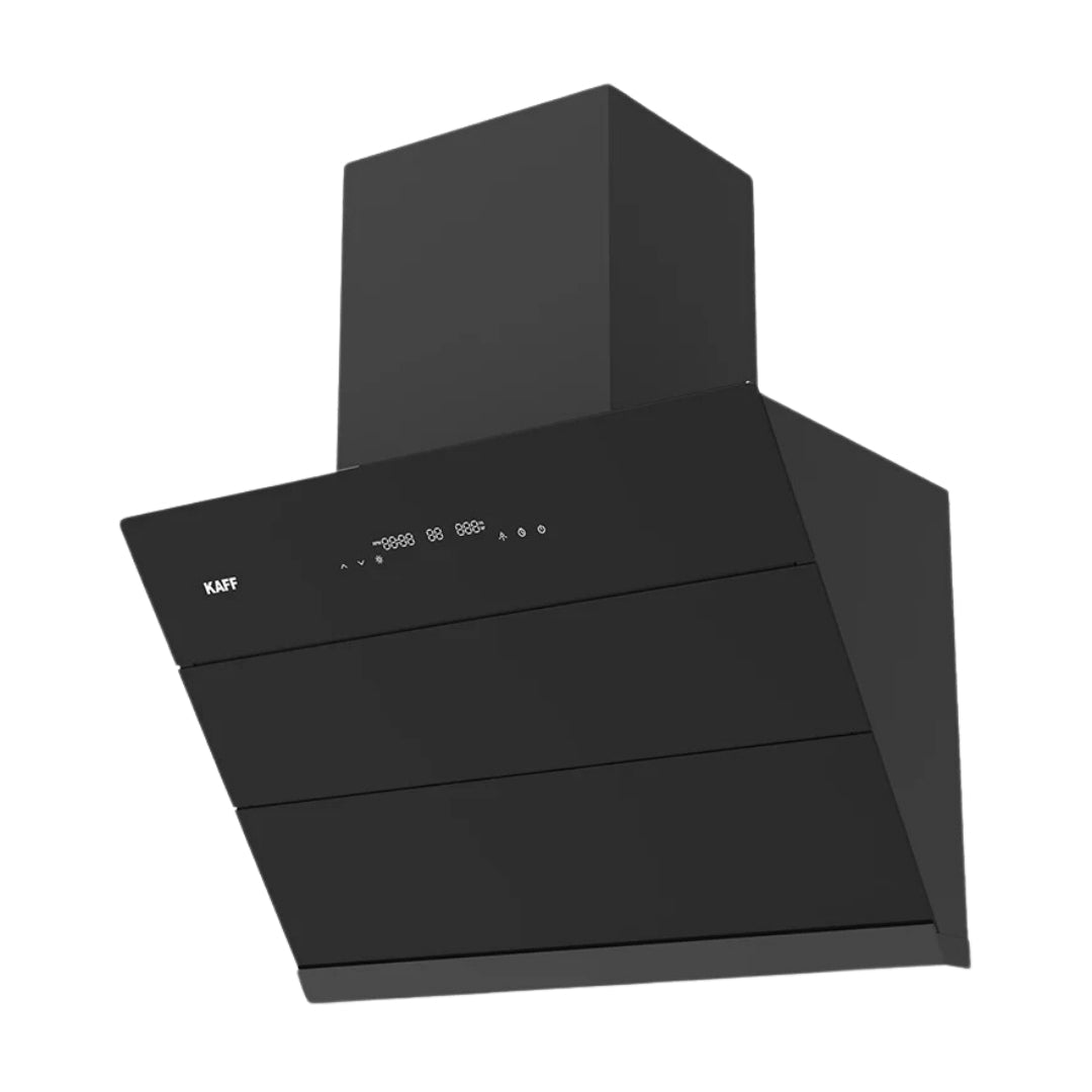 Kaff 75 cm Wall Mounted Chimney ALBURY 75 DC - BLDC + Kaff 80 cm 4 Burner Hob Bellini F BLHF 804X BL