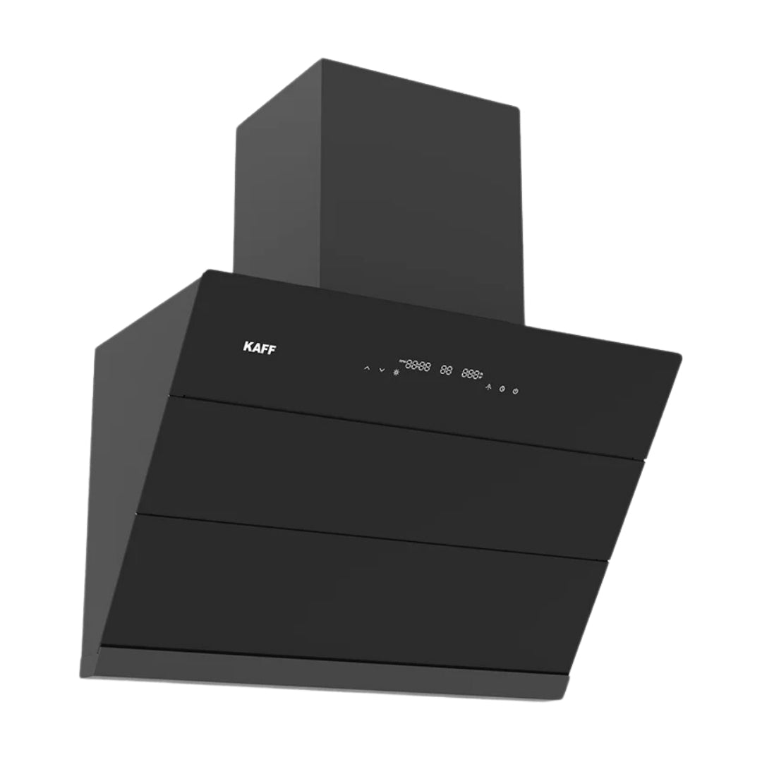 Kaff 75 cm Wall Mounted Chimney ALBURY 75 DC - BLDC + Kaff 80 cm 4 Burner Hob Bellini F BLHF 804X BL