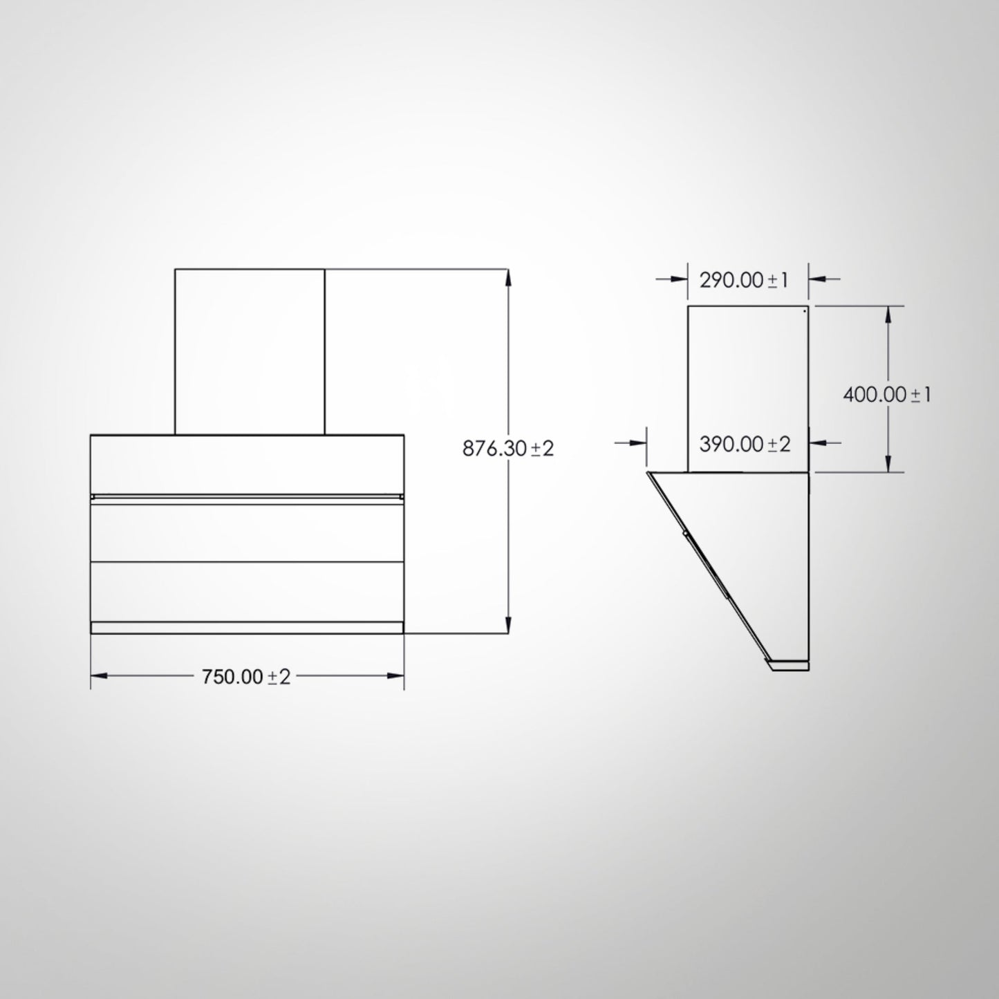 Kaff 75 cm Wall Mounted Chimney LYNN 75 DC BLDC + Kaff 80 cm 4 Burner Hob Preston PRS 804