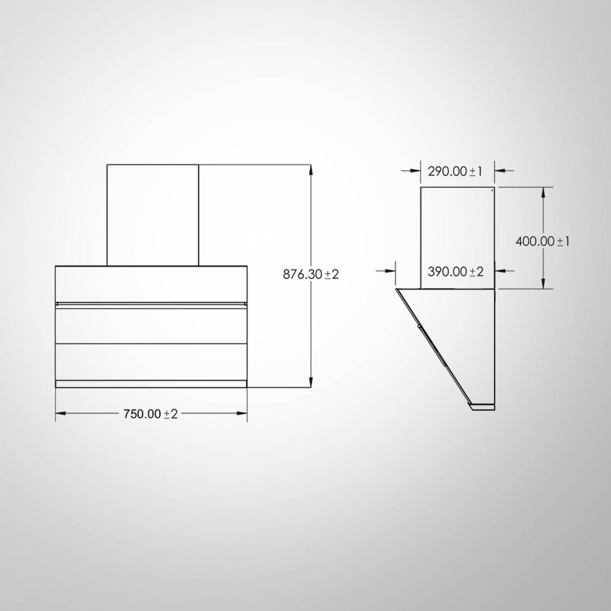 Kaff 75 cm Wall Mounted Chimney LYNN 75 DC BLDC + Kaff 80 cm 4 Burner Hob Preston PRS 804