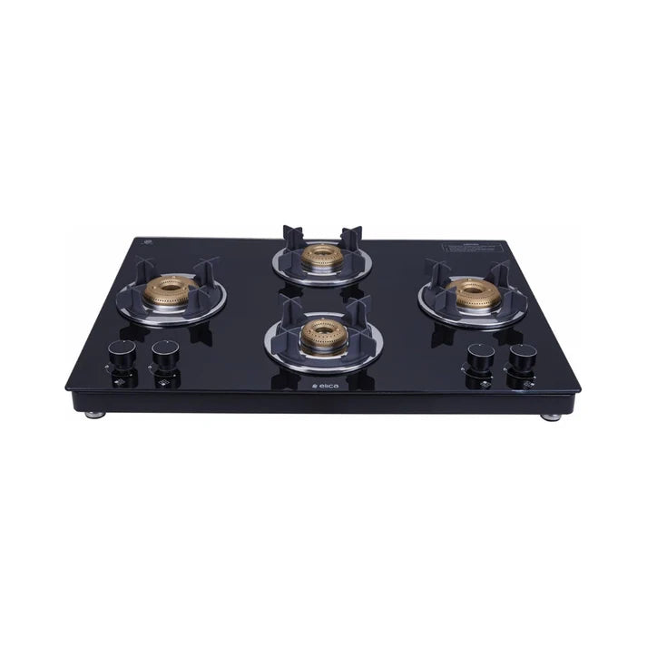Elica 70 cm 4 Burner Cooktop TKN CROWN DT SERIES 694 CT VETRO 2J AI