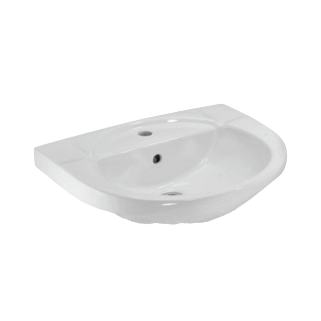 Jaquar - Wall Mounted Oval White Wash Basin - Continental - CNS WHT 801 ...