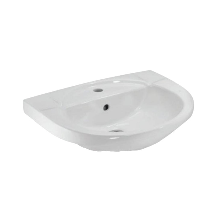 Jaquar White Oval Wall Mounted Standard Basin – Decure.in