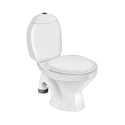 Hindware Floor Mounted White 2 Piece WC Constellation 20024 P TRAP with P-Trap