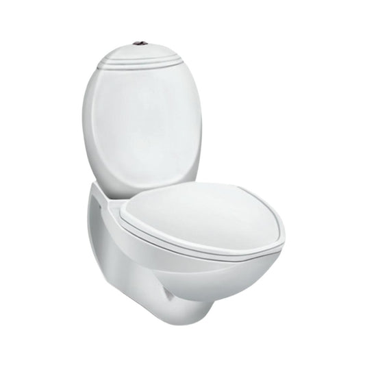 Hindware Extended Wall Mounted White 2 Piece WC Constellation 20028 WHITE with P-Trap