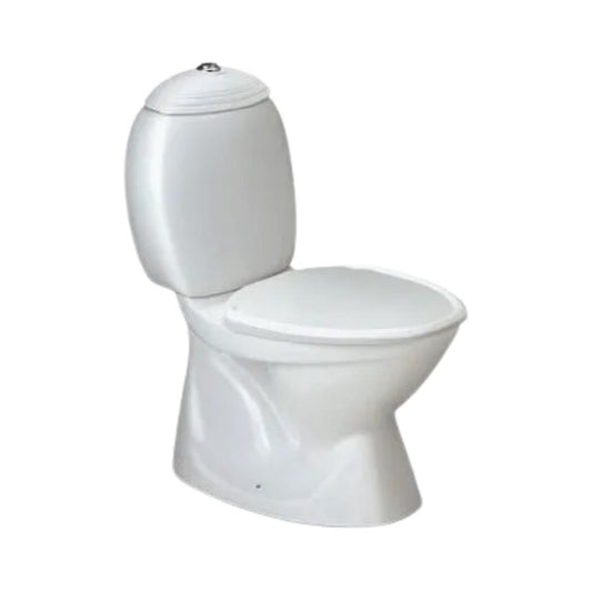 Hindware Floor Mounted White 2 Piece WC Constellation Premium 20089 WHITE with S-Trap