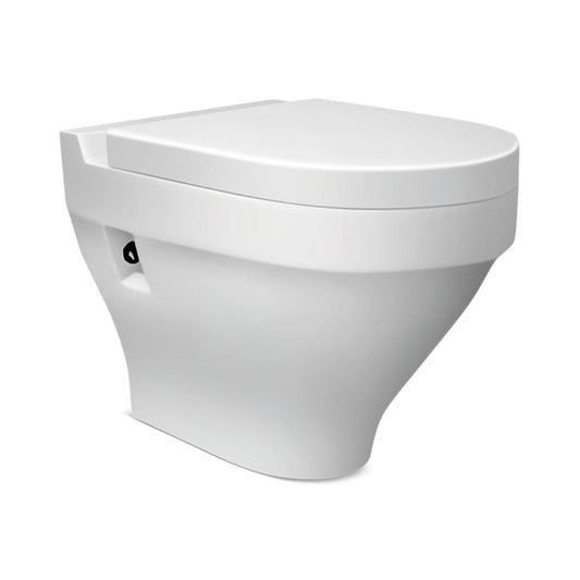 Hindware Wall Mounted White Closet WC Cornice 92054 WHITE with P-Trap
