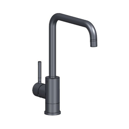 Reginox Table Mounted Regular Kitchen Sink Mixer PVD CRYSTAL with Extractable Hand Shower Spout in Gunmetal Finish