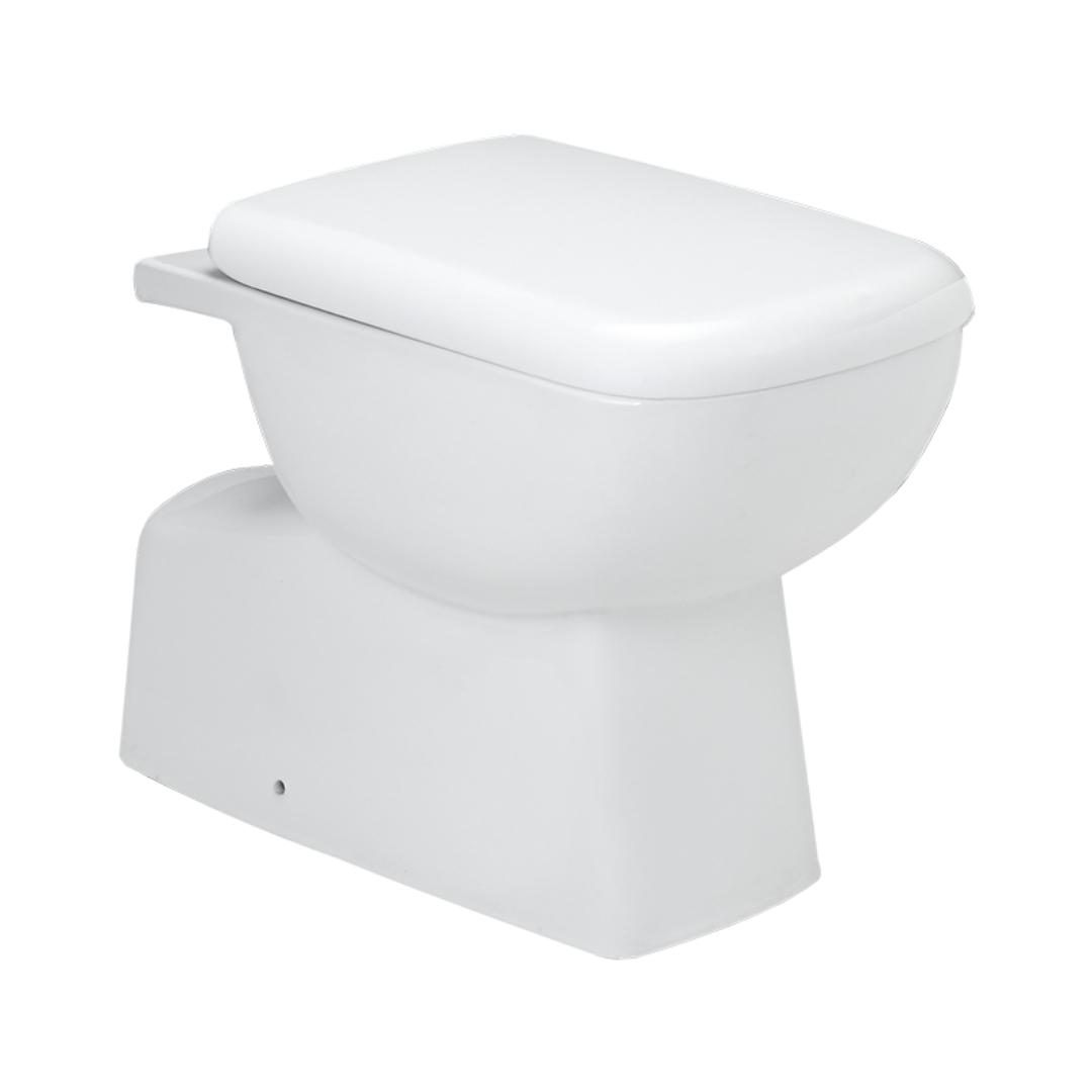 Hindware Floor Mounted White Closet WC Cube 20092 WHITE with S-Trap