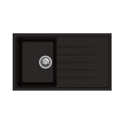 Carysil Quartz Sink Vivaldi VIVALDI D 100 ( 34 x 20 inches )  -  Espresso