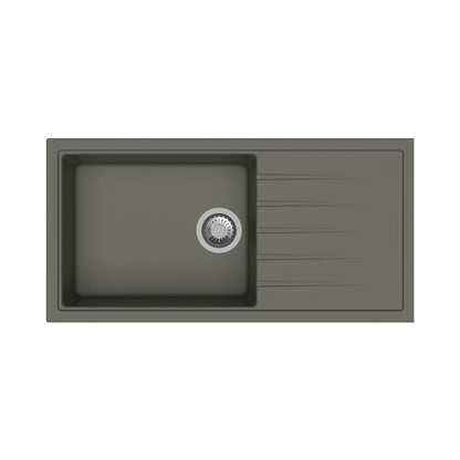 Carysil Quartz Sink Vivaldi VIVALDI D 100 L 36 X 18 ( 36 x 18 inches )  -  Concrete