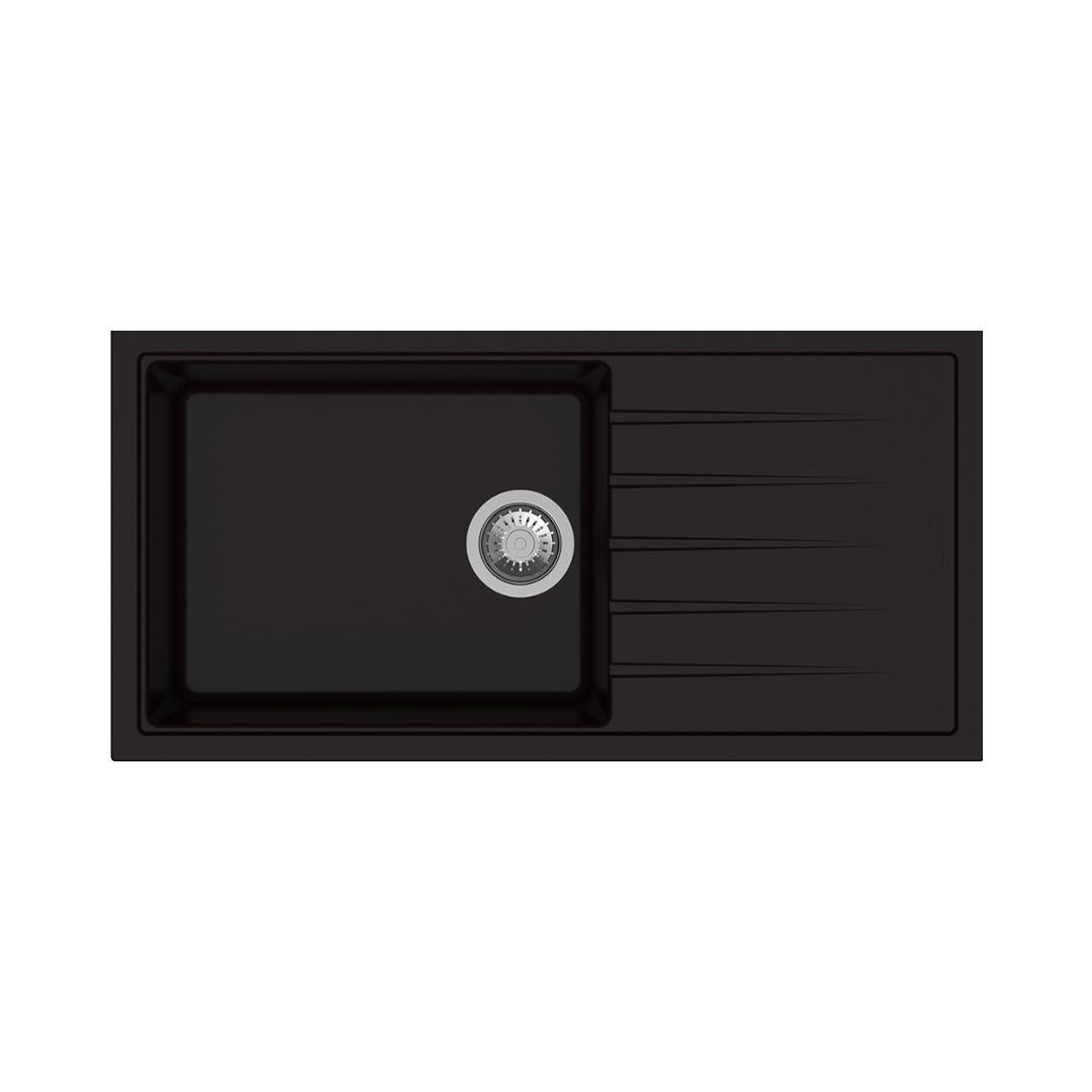 Carysil Quartz Sink Vivaldi VIVALDI D 100 L 36 X 18 ( 36 x 18 inches )  -  Espresso