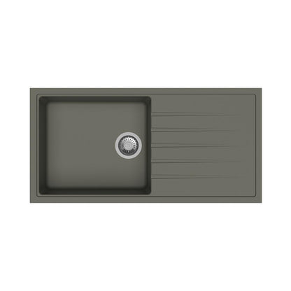 Carysil Quartz Sink Vivaldi VIVALDI D 100 L ( 40 x 20 inches )  -  Concrete