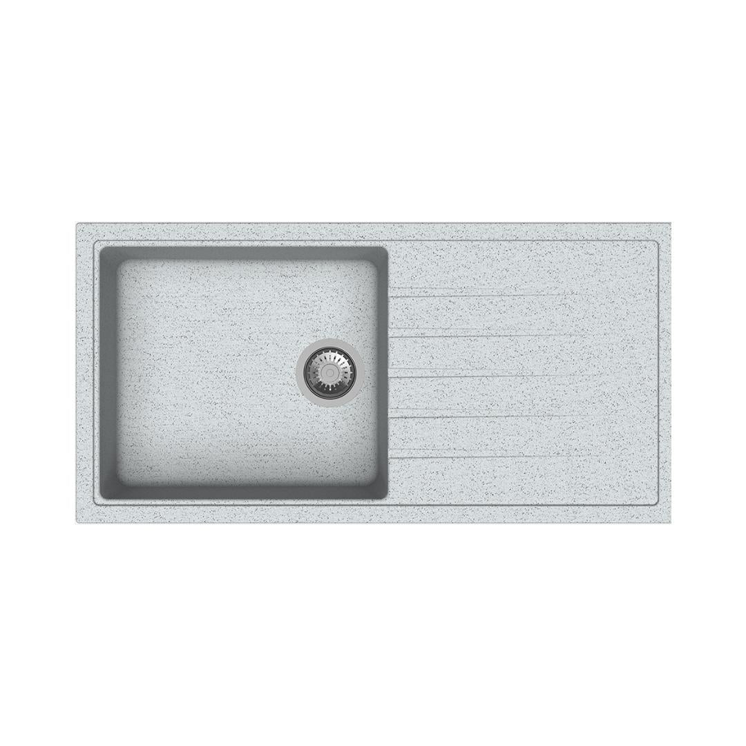 Carysil Quartz Sink Vivaldi VIVALDI D 100 L ( 40 x 20 inches )  -  Crater