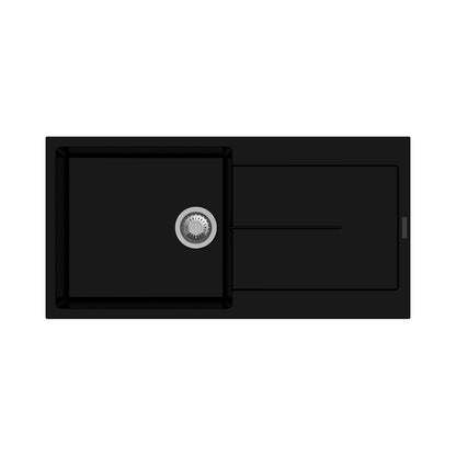 Carysil Quartz Sink Enigma ENIGMA D 100 L ( 40 x 20 inches )  -  Nera