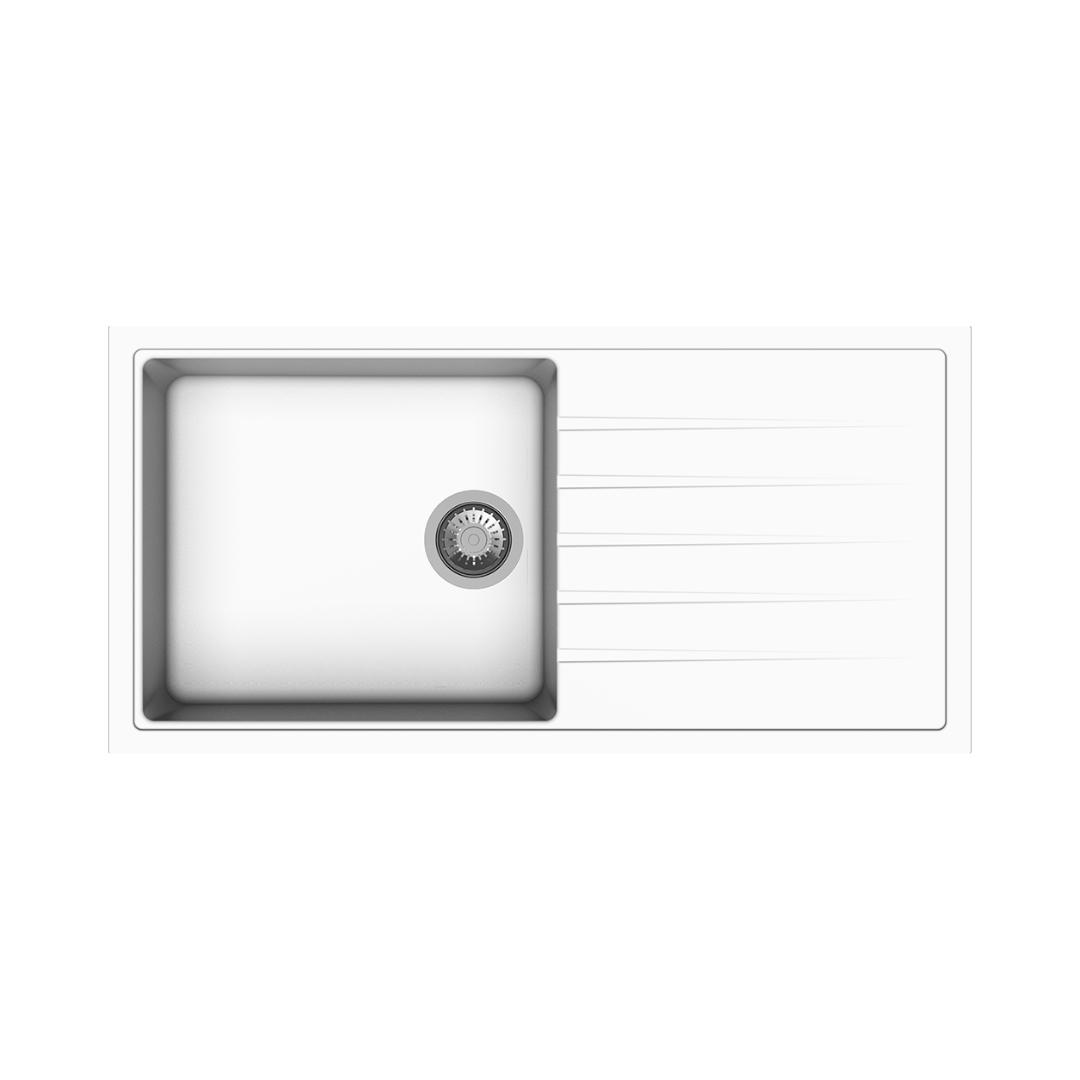Carysil Quartz Sink Vivaldi VIVALDI D 100 L ( 40 x 20 inches )  -  Snova