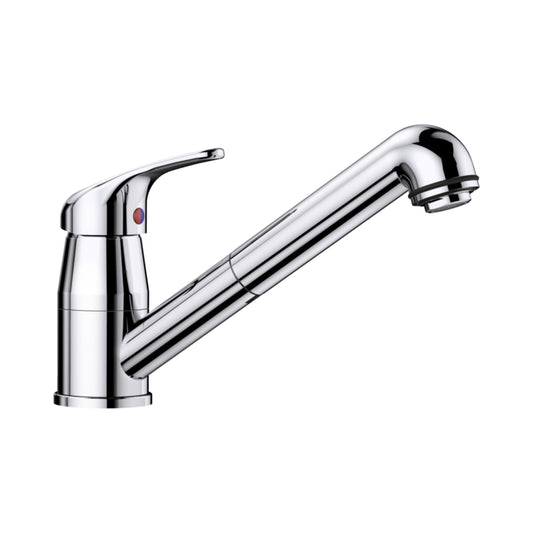 Hafele Table Mounted Pull-Out Kitchen Sink Mixer Blanco DARAS-S with Extractable Hand Shower Spout in Chrome Finish