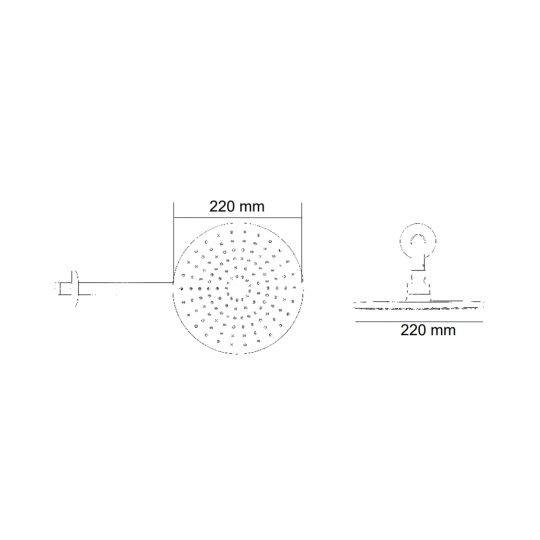 Toto Single Flow Overhead Shower Project Series DBX103CSVGV1 - Chrome
