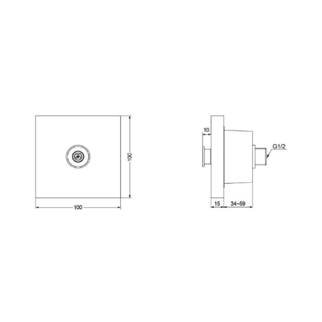 Toto Single Flow Body Shower NEOREST GYROSTREAM DBX116-1C - Chrome