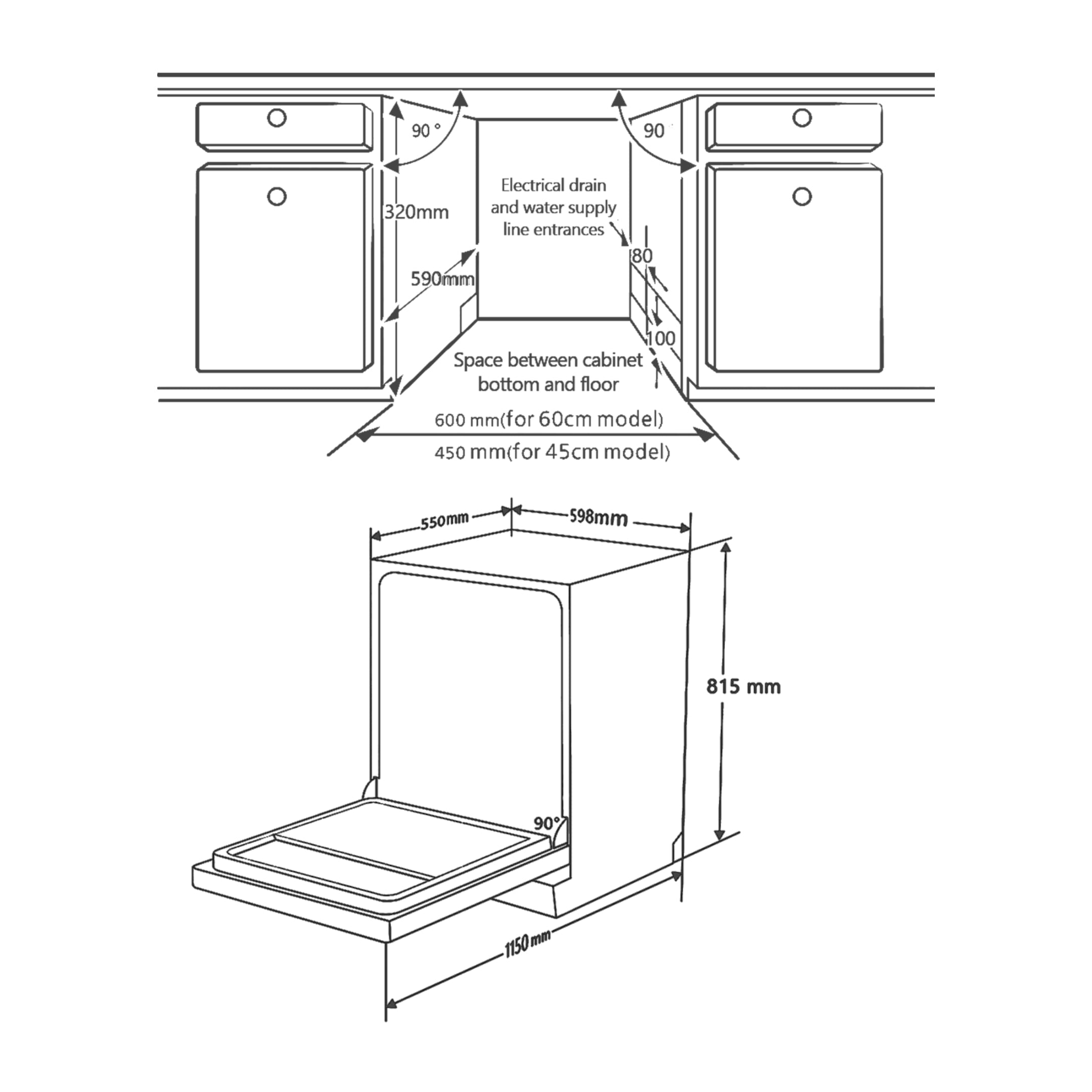 Kaff - Built In Dishwasher - DW SPECTRA 60 by Decure.in