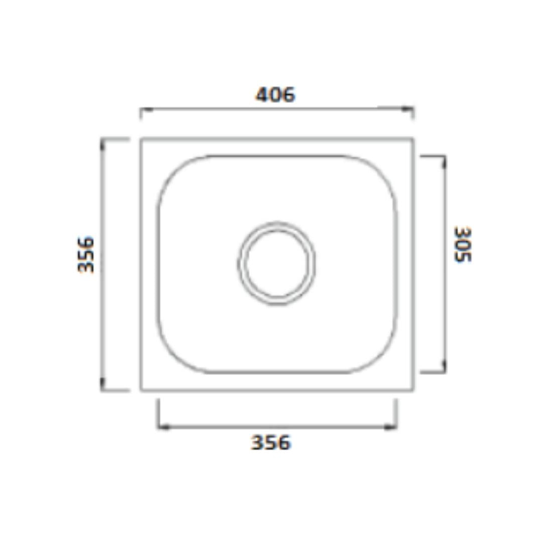Futura Stainless Steel Sink Dura Series DURA SINGLE BOWL 16 X 14 ( 16 x 14 inches ) - Satin