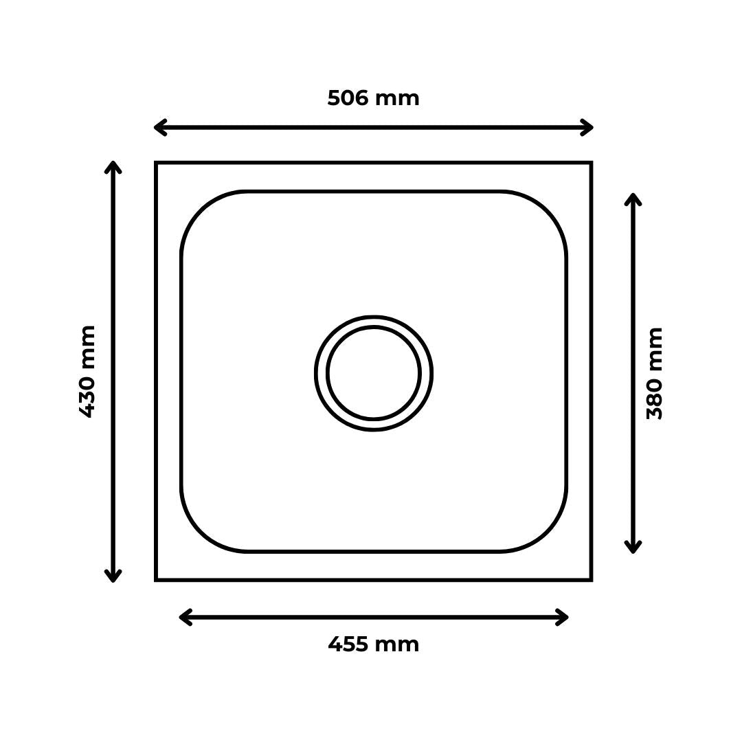 Futura Stainless Steel Sink Dura Series DURA SINGLE BOWL 20 X 17 ( 20 x 17 inches ) - Satin