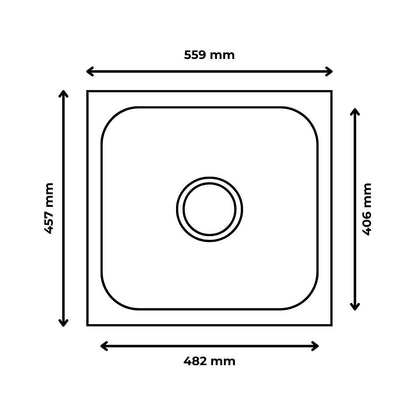 Futura Stainless Steel Sink Dura Series DURA SINGLE BOWL 22 X 18 ( 22 x 18 inches ) - Satin