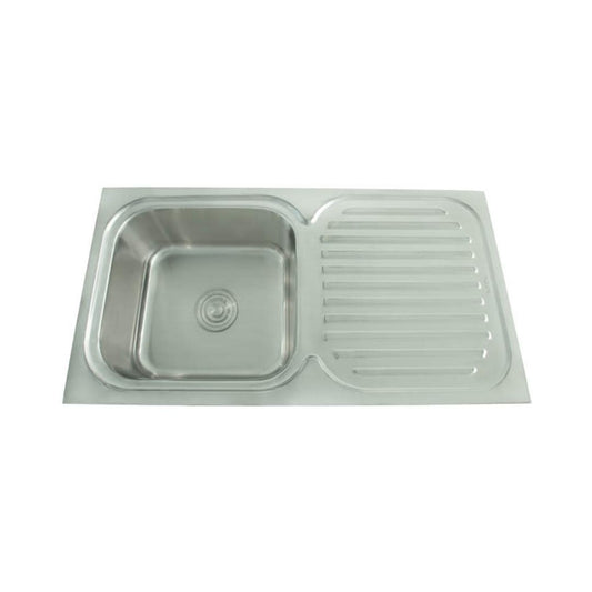 Futura Stainless Steel Sink Dura Series DURA SINGLE BOWL WITH DRAIN BOARD 36 X 19 ( 36 x 19 inches ) - Satin