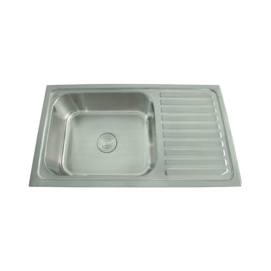 Futura Stainless Steel Sink Dura Series DURA SINGLE BOWL WITH DRAIN BOARD 37 X 18 ( 37 x 18 inches ) - Satin