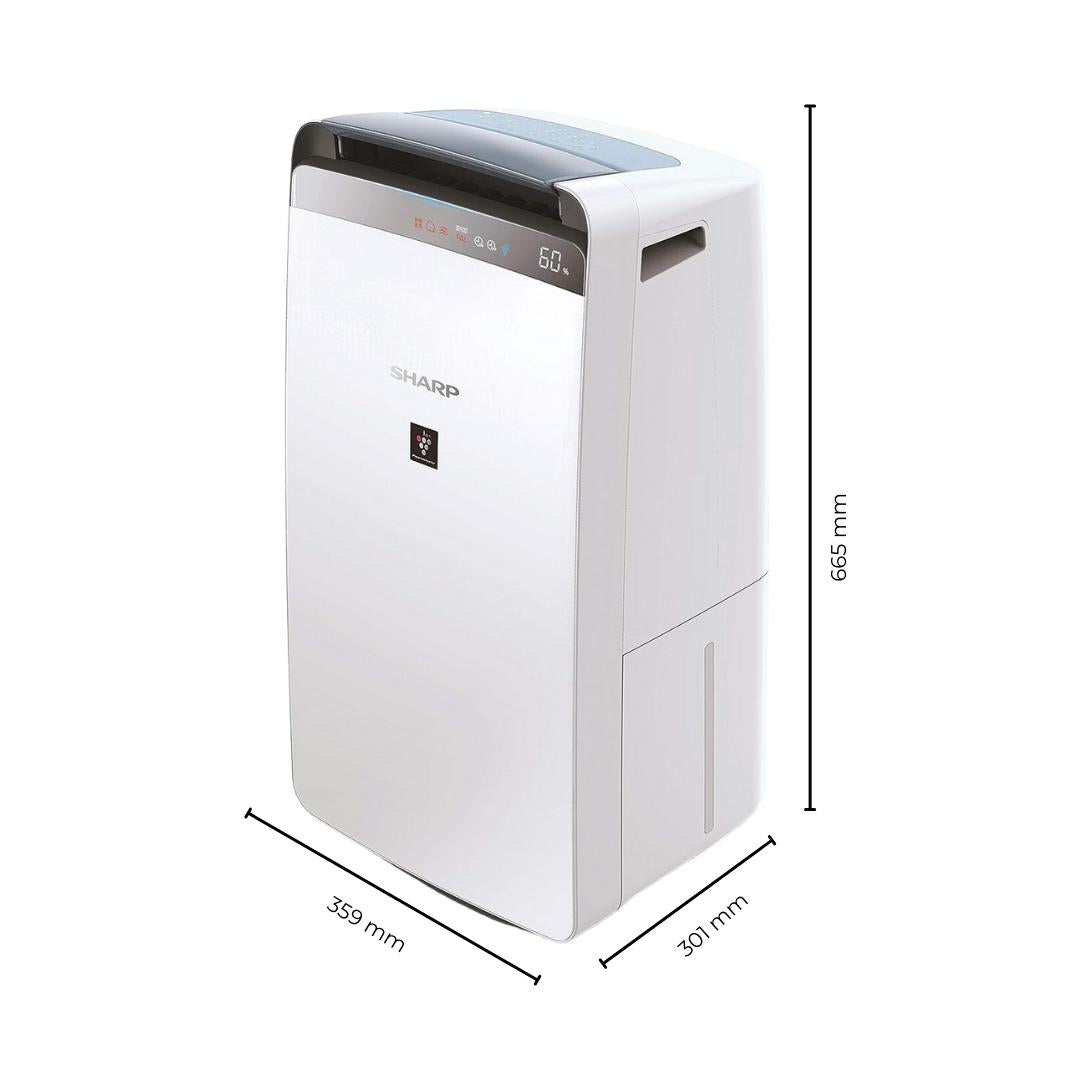 Sharp Air Purifier with Dehumidifier DW-J20FM-W