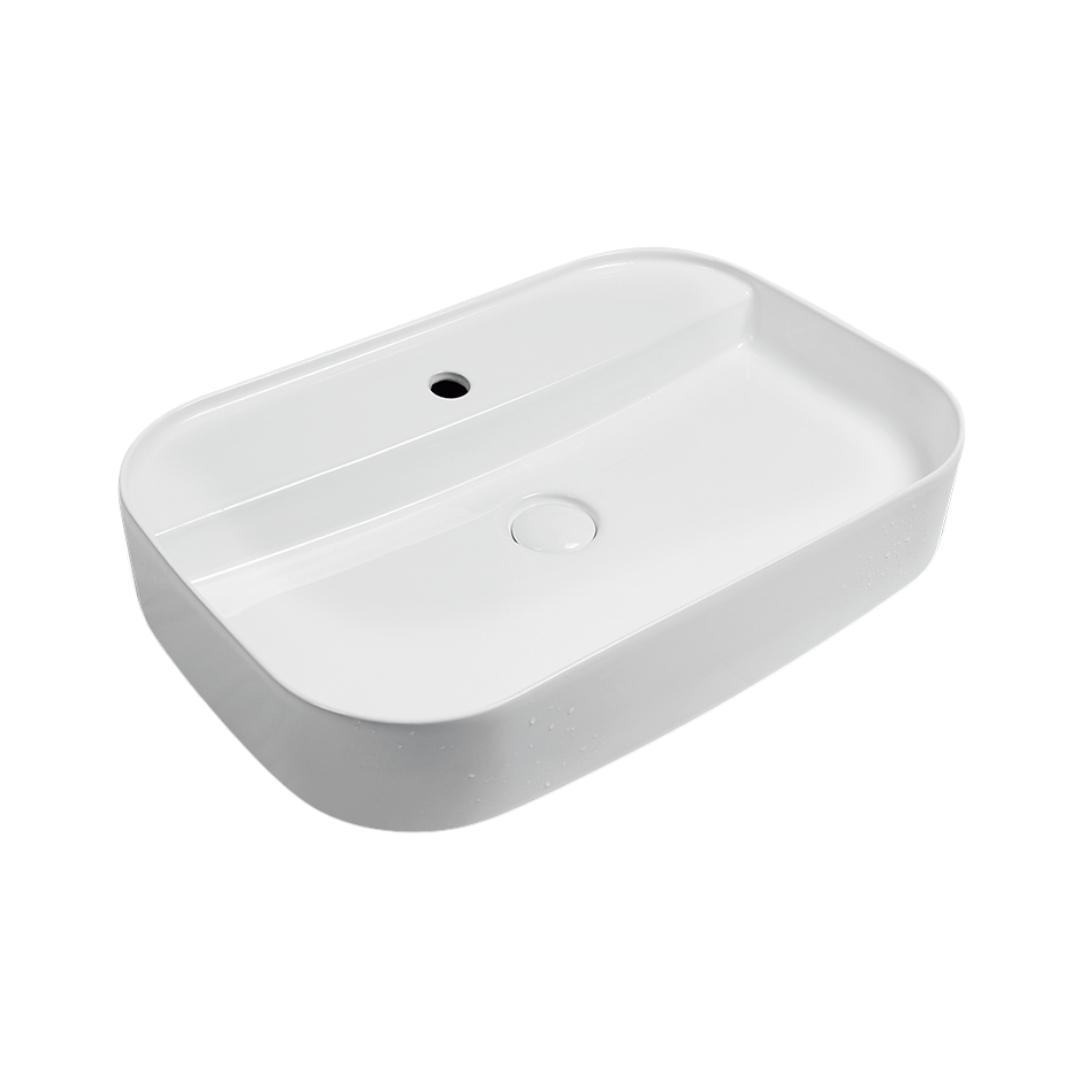 Hindware Table Top Rectangle White Wash Basin EDGE 65 R 91101 By hindware-table-top-rectangle-white-wash-basin-edge-65-r-91101-by