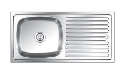 Nirali Stainless Steel Sink Popular Range ELEGANCE MINI ( 30 x 20 inches ) - Glossy