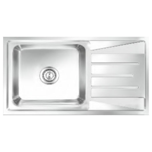 Nirali Stainless Steel Sink Popular Range ELEGANCE MASTER ( 32 x 18 inches ) - Glossy
