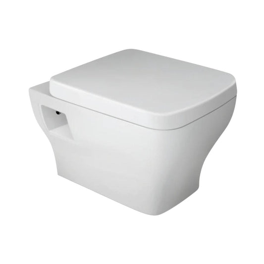 Hindware Wall Mounted White Closet WC Element 92523 WHITE with P-Trap