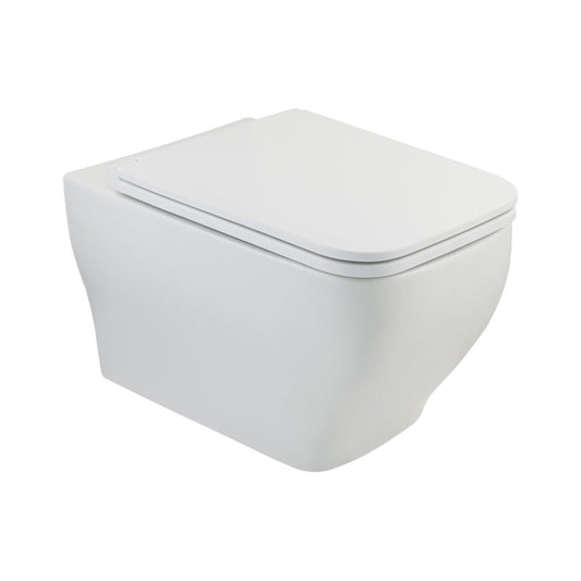 Hindware Wall Mounted White Matt Closet WC Element Plus 92566 WHITE MATT with P-Trap