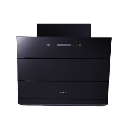 Elica 90 cm Wall Mounted Chimney EFL 3V 901 BLDC HAC LTW MS NERO + Elica 90 cm 4 Burner Hob Direct Flame Series DFS FB MFC 4B 91