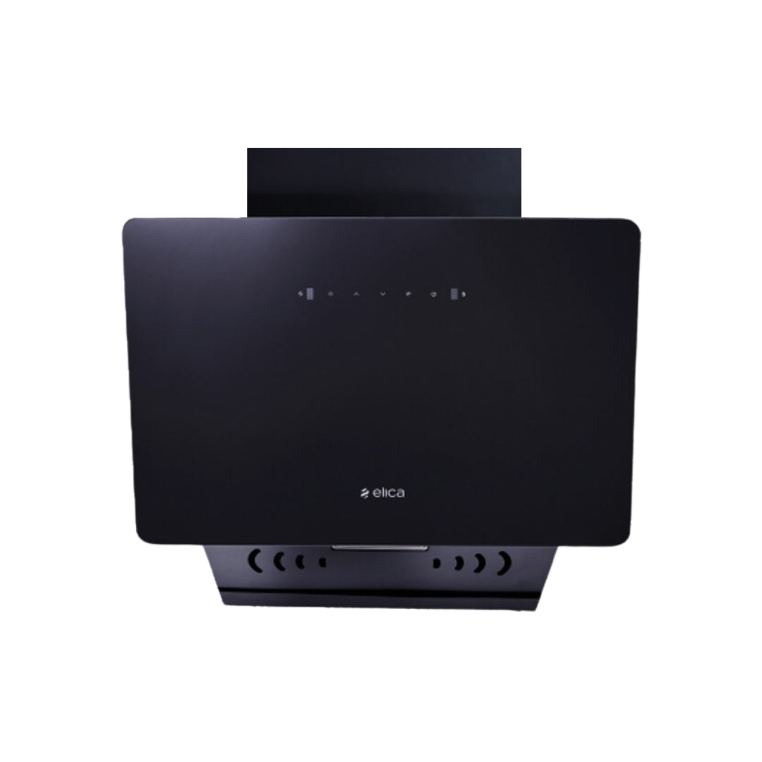 Elica 60 cm Wall Mounted Chimney KITTY FL 600 HAC LTW MS NERO + Elica 60 cm 4 Burner Hob Flexi Series FLEXI HCT 460 DX LOTUS BK