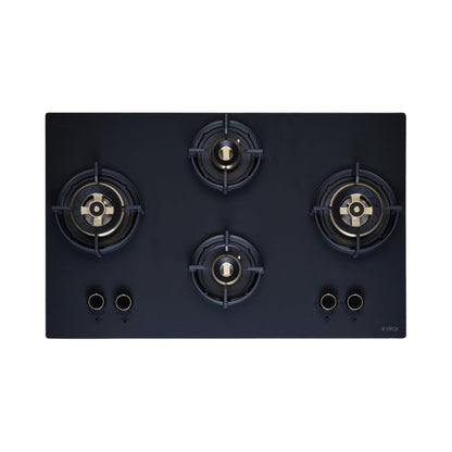 Elica 90 cm Wall Mounted Chimney Ismart Series ISMART SPOT FL HAC 90 LTW NERO + Elica 90 cm 4 Burner Hob Matt Flexi DFS Series MATT FLEXI DFS HE FB 4B 91 DX