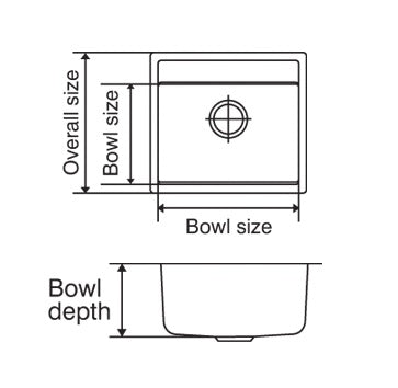 Nirali Quartz Sink Quartz Premium Range ELVO ( 22.5 x 20 inches )  -  Terra
