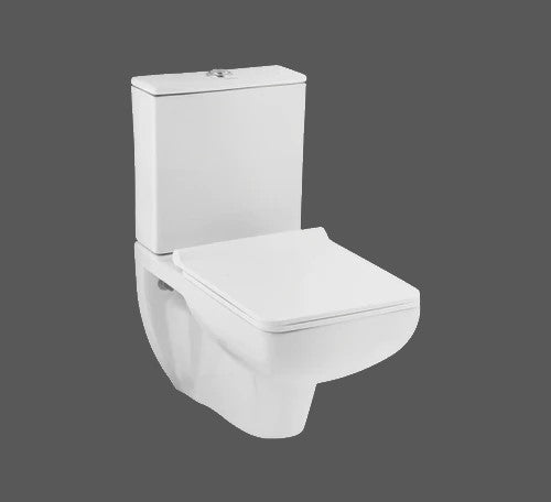 Hindware Extended Wall Mounted White 2 Piece WC Enigma 92535 WHITE with P-Trap