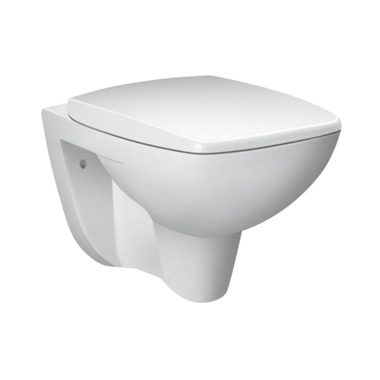 Hindware Wall Mounted White Closet WC Enigma Slim 92502 WHITE with P-Trap