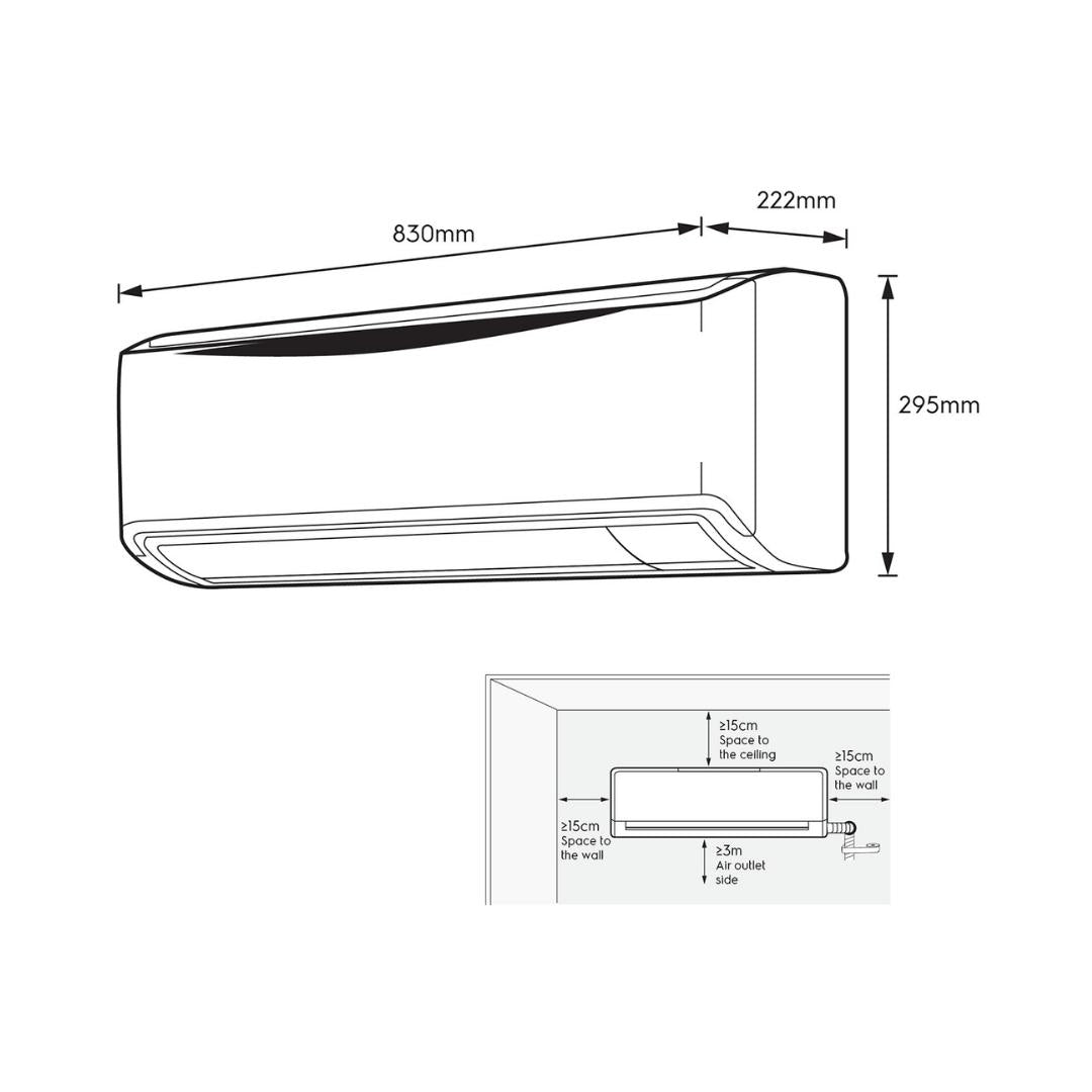 Electrolux 1 Ton Split AC UltimateHome 300 ESV123C2UA