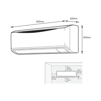Electrolux 1 Ton Split AC UltimateHome 300 ESV123C2UA