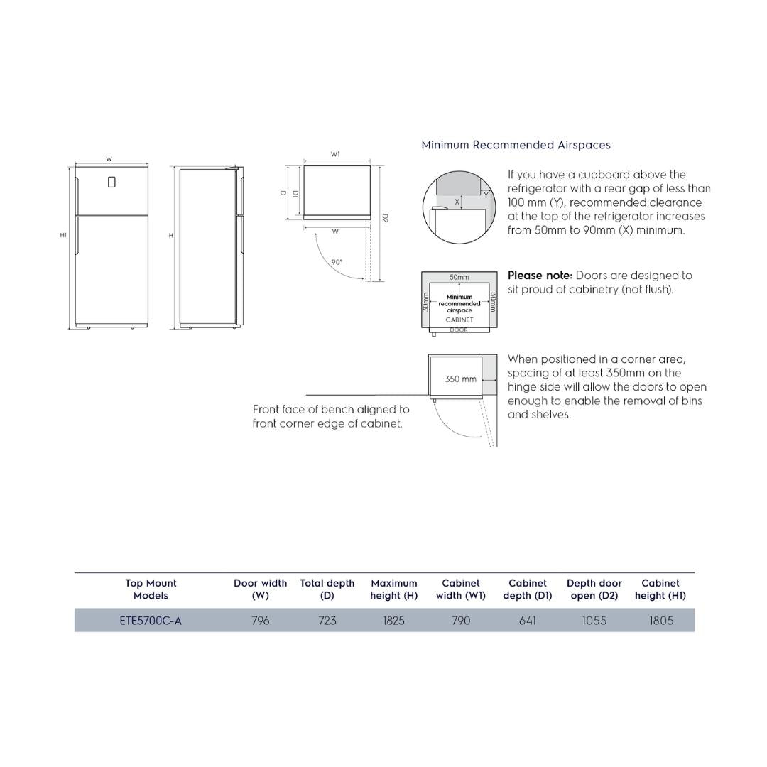 Electrolux Free Standing Double Door Refrigerator 573 Ltrs UltimateTaste 500 ETE5700CA