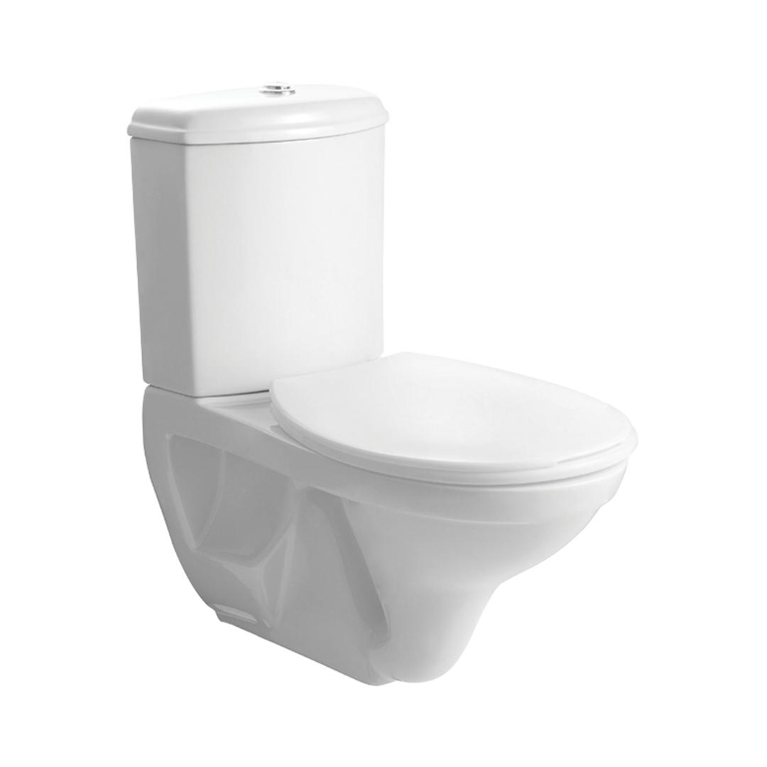 Hindware Extended Wall Mounted White 2 Piece WC Etios 20096 WHITE with P-Trap