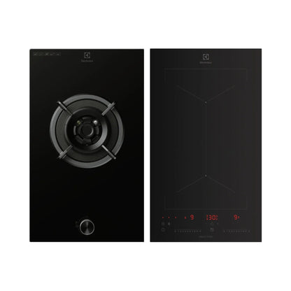 Electrolux 31 cm 1 Burner Hob UltimateTaste 300 EHG3141BC + Electrolux 2 Zones Induction Hob EHI3251BE