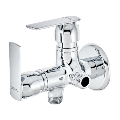 Cera Basin Area 2 Way Angle Valve Titanium F1003211 - Chrome
