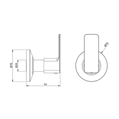 Cera WC Area Flush Tap Ruby F1005751 - Chrome