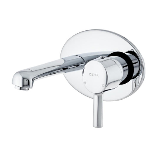 Cera Wall Mounted Basin Mixer Ripple F1017473 - Chrome